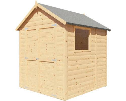Casuta De Gradina Konsta Blockhaus Modus Cu Podea 181x175 Cm Natur