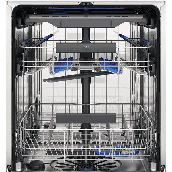 Masina de spalat vase incorporabila Electrolux EEM69410L, 15 seturi, 8 programe, Clasa C, Motor Inverter, MaxiFlex, AirDry, QuickSelect, Brat SatelliteClean, Indicator luminos pe podea, 60 cm