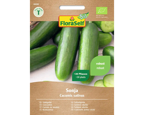 Seminte Legume Floraself Bio Castraveti Sonja, 150 gr