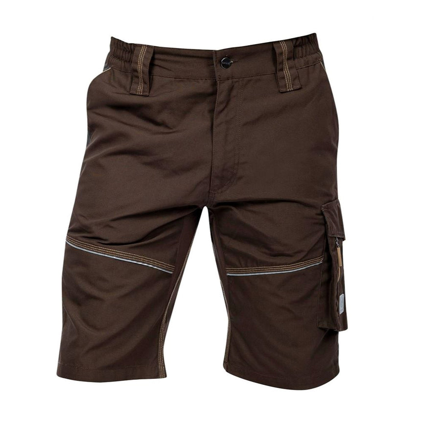 Pantaloni de lucru scurti hidrofobizati URBAN+, culoare maro, marimea 52