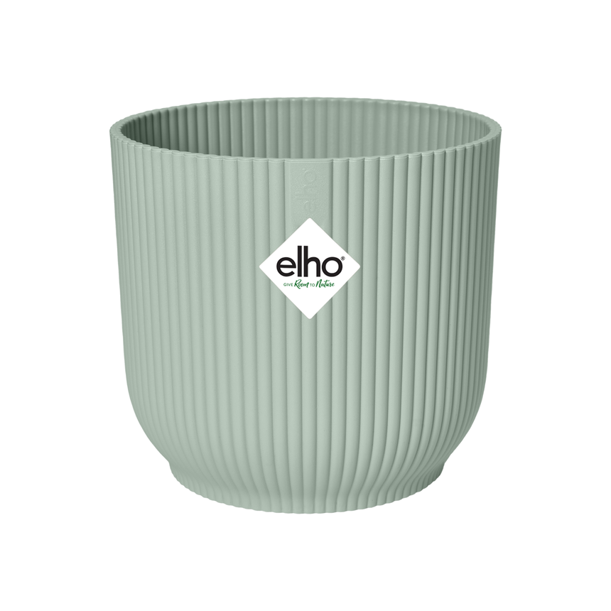 Masca ghiveci Vibes Fold 18cm rotund, culoare verde