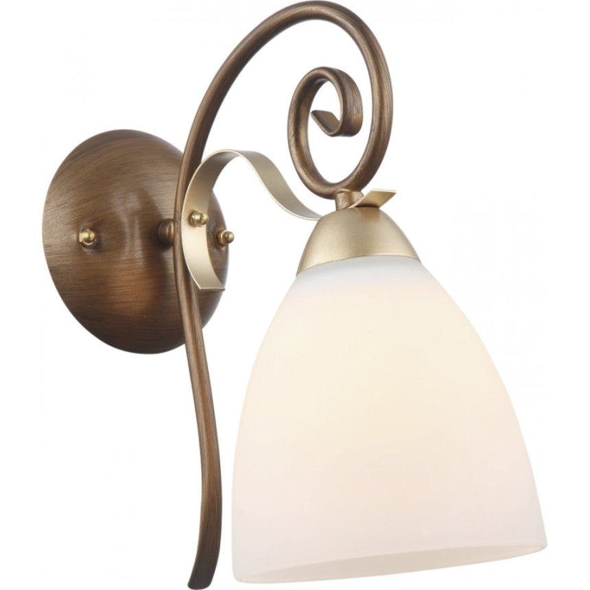 Aplica Nobile KL6399, 1xE27, alba+bronz, IP20, Klausen