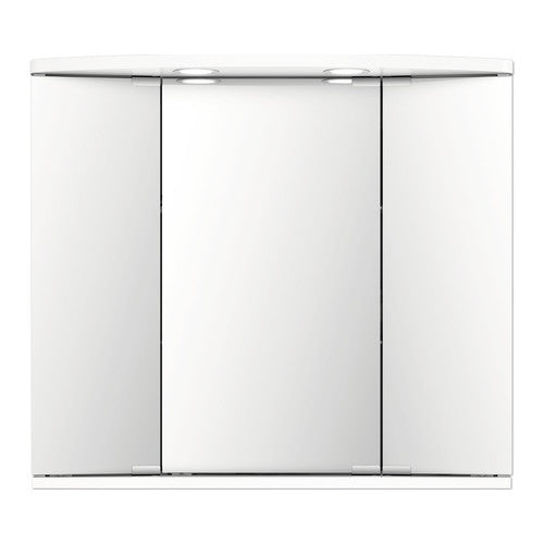 Dulap cu oglinda Funa, iluminare LED, 68x60 cm, alb, IP 20