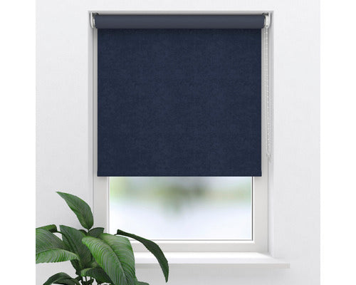 Rulou Opac Soluna F3 Albastru Inchis, 60x190 Cm, Material Catifelat