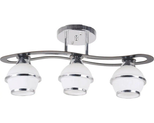 Lustra Nafferton E27 Max. 3Lustra Orbit E27 Max. 3x15w, Crom/albx40w, Negru/lemn