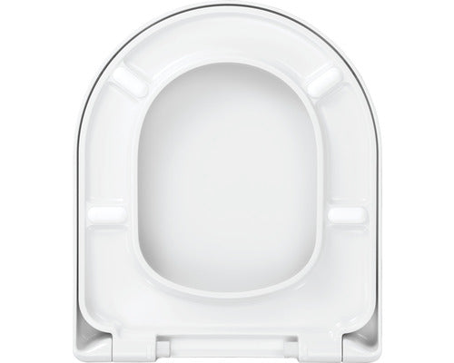 Capac WC form & style Panama duroplast, inchidere lenta, usor detasabil, alb 41,7x36,8 cm