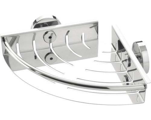 Etajera dus TIGER Boston pentru colt mini inox lucios