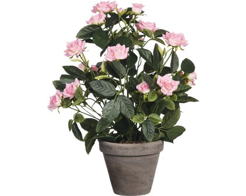 Floare Artificiala Trandafir Ø 25 Cm H 40 Cm Roz