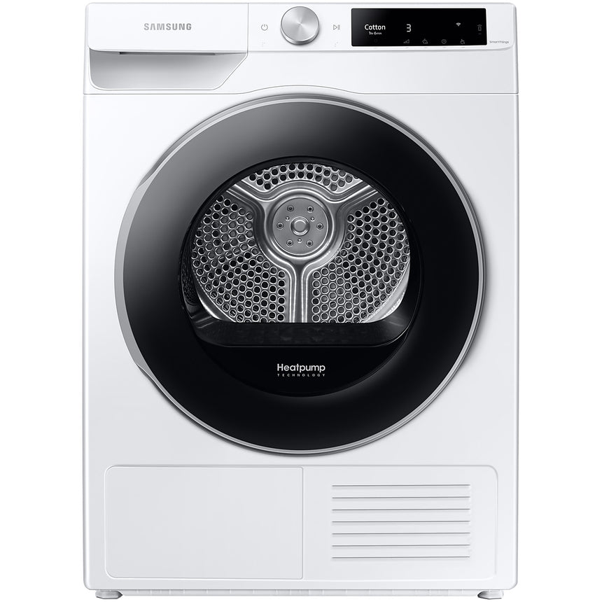 Uscator de rufe Samsung DV80T6220LE/S7, Pompa de caldura, 8 kg, Clasa C, Optimal Dry, Air Wash, Wifi SmartThings, AI Control, , Alb