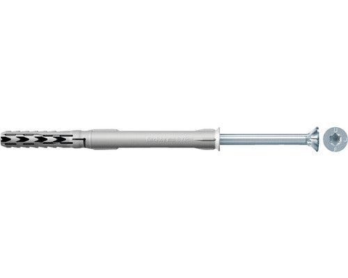 Dibluri Plastic Cu Surub Fischer Sxr 8x170 Mm, 25 Bucati, Cap Inecat, Pentru Rame/tocuri