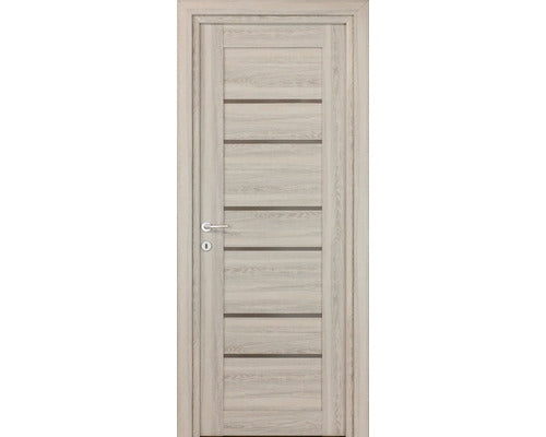 Usa De Interior Kira Mdf Cu Geam 88x203 Cm Gri Sampanie Stanga/Dreapta
