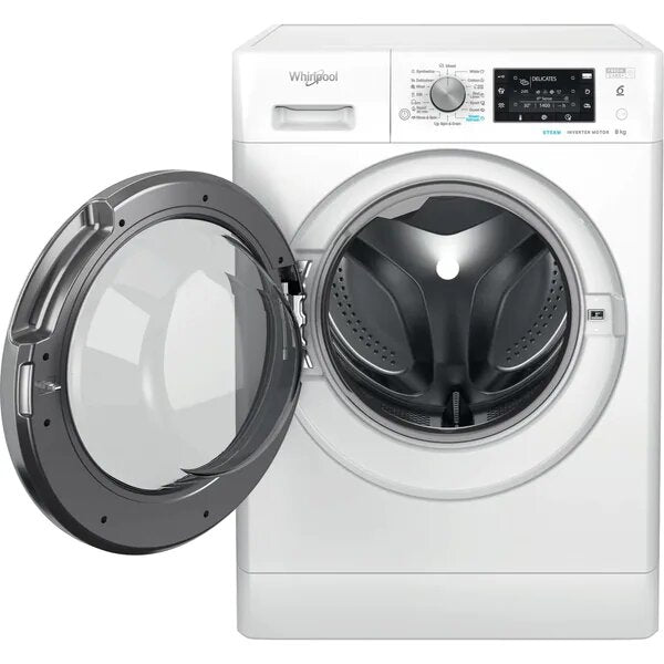 Whirlpool FFD 8469 BCV EE Masina de spalat cu incarcare frontala, 1400 rpm, tehnologie 6th sense, Clasa energetica A, 8 kg, 59,5 cm, Alb