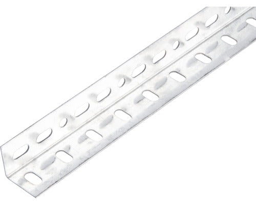 Cornier Metalic Perforat Alberts Conceptor 35x35x1, 5 Mm, Lungime 2m, Argintiu