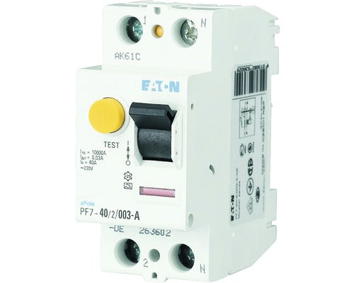 Intreruptor Simplu Cu Protectie Diferentiala Eaton Xpole 2p 40a 10ka/100ma