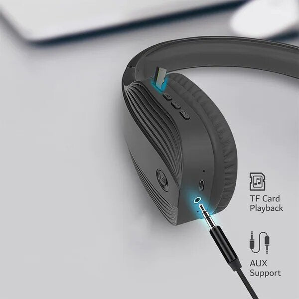 Casti audio bluetooth 5.1 PROMATE, On-ear, Microfon inclus, Autonomie 8-10 h