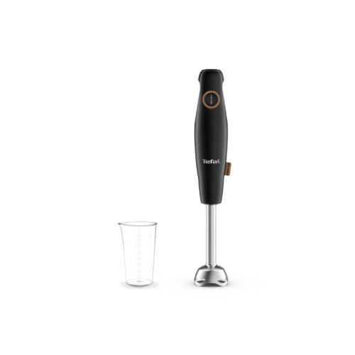 Mixer vertical Tefal Eco Respect HB46E838, 600W, 2 trepte de viteza, Lame Powelix, pahar gradat de 800ml, protectie antistropire, negru