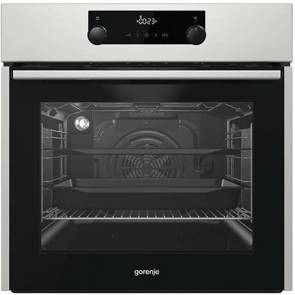 Cuptor incorporabil GORENJE BOS737E13X, Electric, Autocuratare AquaClean, 71 l, Clasa A, Negru-Inox