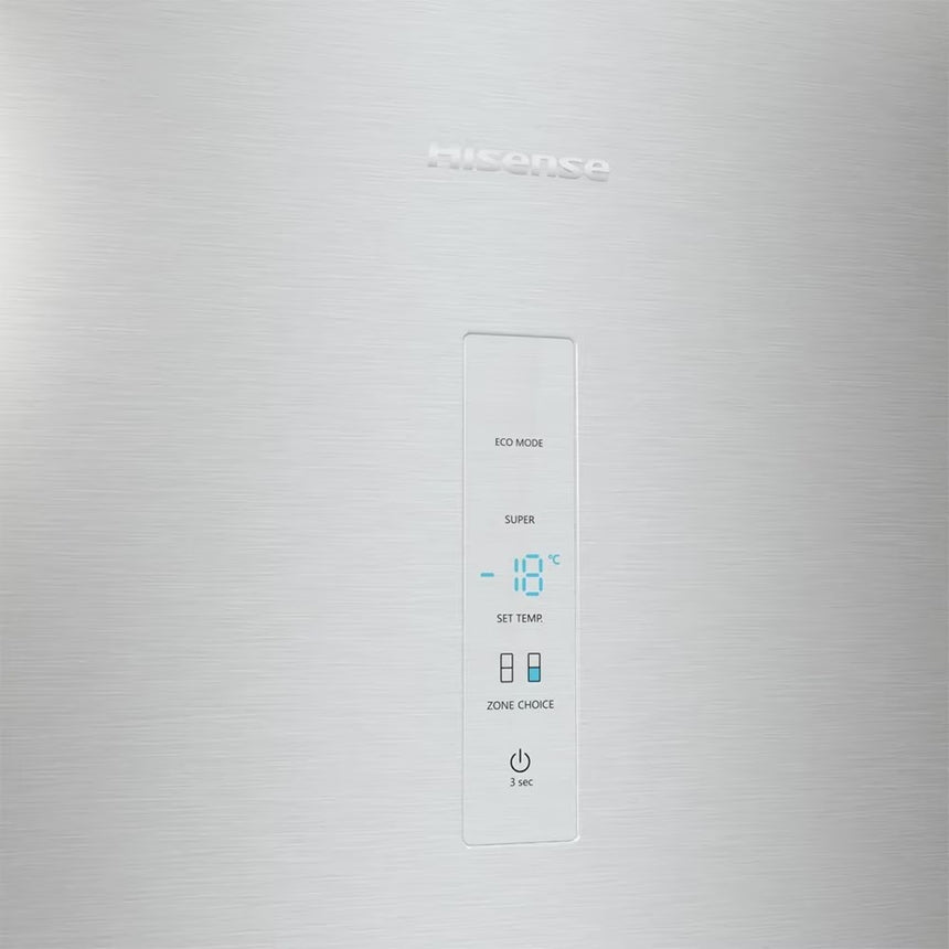Combina Frigorifica HISENSE RB390N4CCD0, No Frost, 300 l, H 185 cm, Clasa D, Argintiu