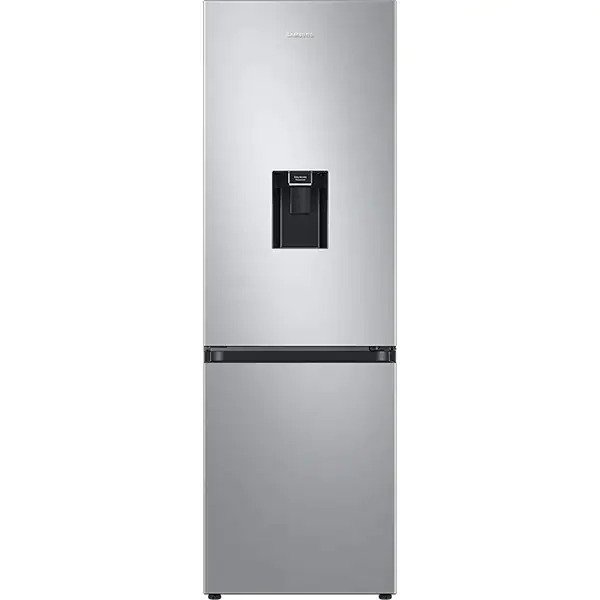 Combina frigorifica Samsung RB34T630ESA/EF, 341 l, No Frost, Compresor Digital Inverter, All around coooling, Dispenser apa, Clasa E, H 185.3 cm, Inox