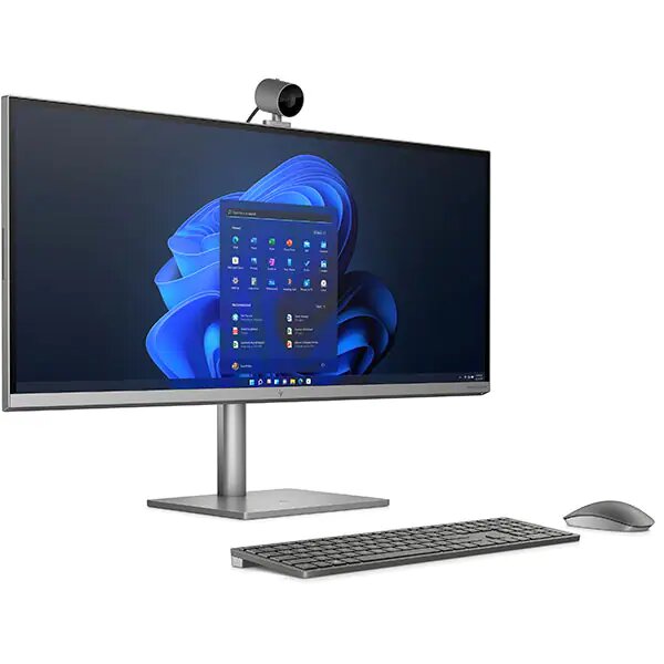 Sistem PC All in One HP Envy 34-c0008nq, Intel Core i5-11400 pana la 4.4GHz, 34" 5K, 16GB, SSD 1TB, NVIDIA GeForce RTX 3060 6GB, Windows 11 Home, Argintiu