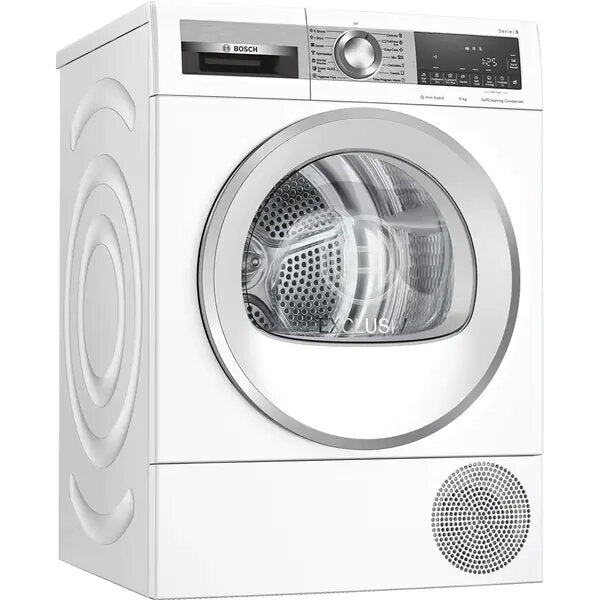 Uscator de Rufe BOSCH WQG24590BY, Condensare si Pompa de Caldura, 9 kg, 14 programe, Clasa A++, Alb