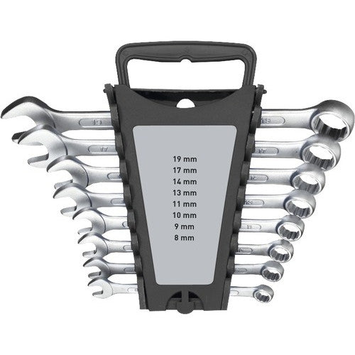 Set chei combinate fixa-inelara 8-19 mm, 8 piese, crom-vanadiu