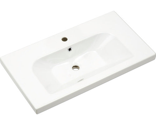 Lavoar Ceramic Pelipal Carina, cu Montare pe Mobila, 83 cm, Alb