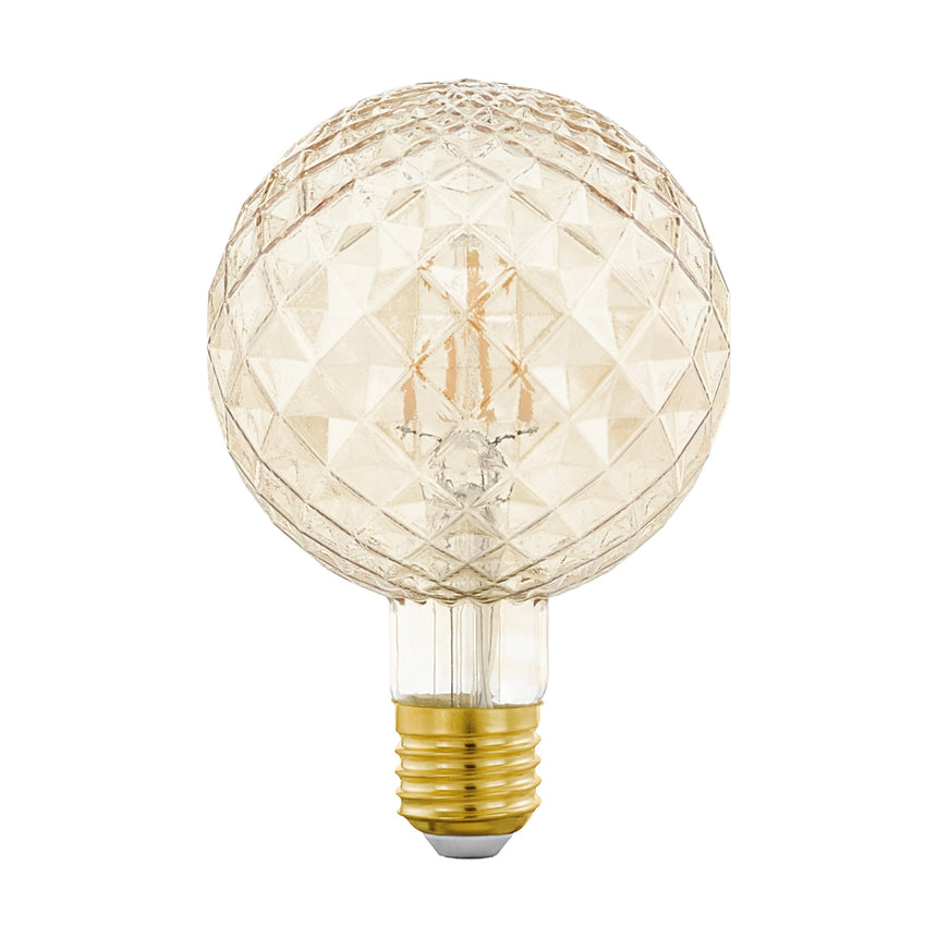 Bec E27 LED EGLO 12584, E27 1X2W 200lm 2200K Lumina calda, Chihlimbar