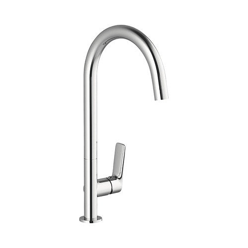 Baterie bucatarie monocomanda Classic CL 016, pipa inalta rotativa, fara ventil, crom lucios