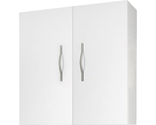Dulap baie suspendat Simona, 2 usi, MDF, 62x71 cm, alb