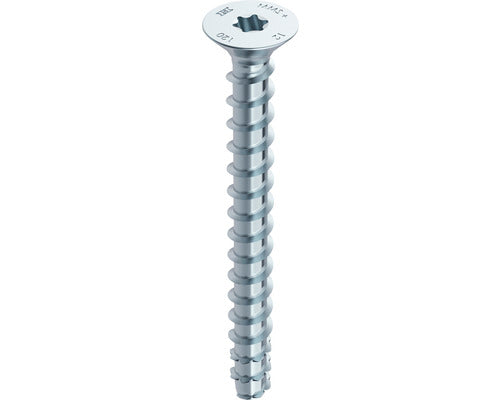 Holsuruburi Cu Fixare Directa In Beton Heco Multi-monti-plus F 7, 5x50 Mm Otel Zincat, 100 Bucati, Cap Inecat