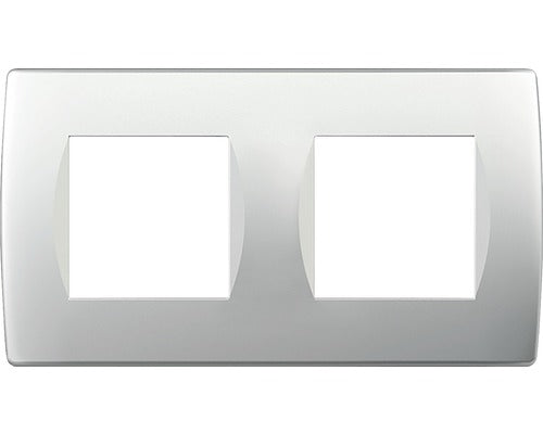 Rama Aparataje Tem Soft 2x2 Module, Argintiu