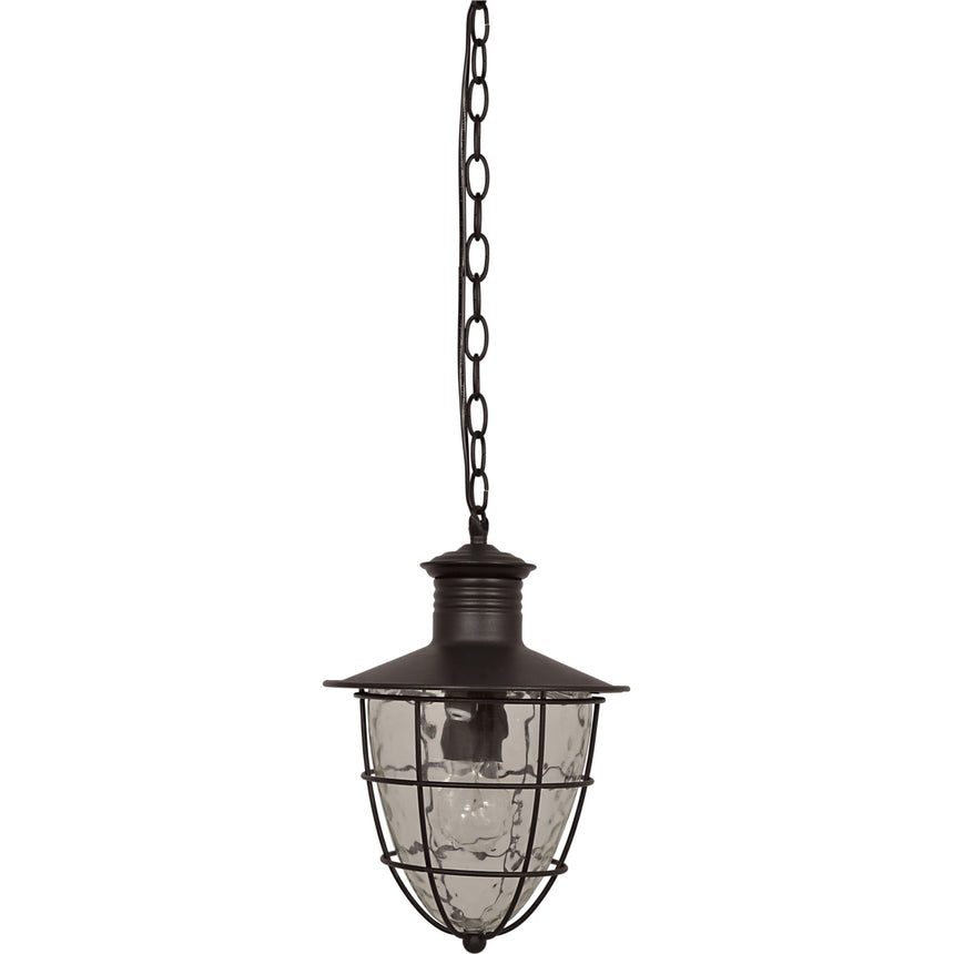 Pendul de exterior Klausen, Clinton 7, Negru mat, KL 0071, E27, IP44, 11 W