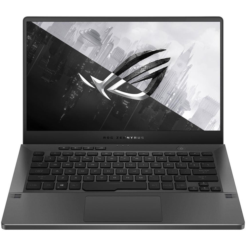 Laptop Gaming ROG Zephyrus G14 GA401QM cu procesor AMD Ryzen™ 9 5900HS, 14", Full HD, 144Hz, 16GB, 1TB SSD, NVIDIA® GeForce RTX™ 3060, 6GB, No OS, Eclipse Gray