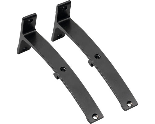 Set 2 Console Perete Duble 18 Cm, Negru