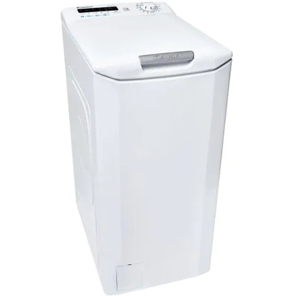 Masina de spalat rufe cu incarcare verticala Candy CSTG 272DVET/1-S, 7 kg, 1200 rpm, Clasa E, Gentle Touch Opening, Easy Iron, Alb