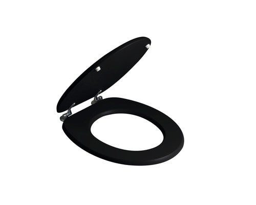 Capac WC universal Savini, inchidere simpla, 37,5x44,3 cm, negru