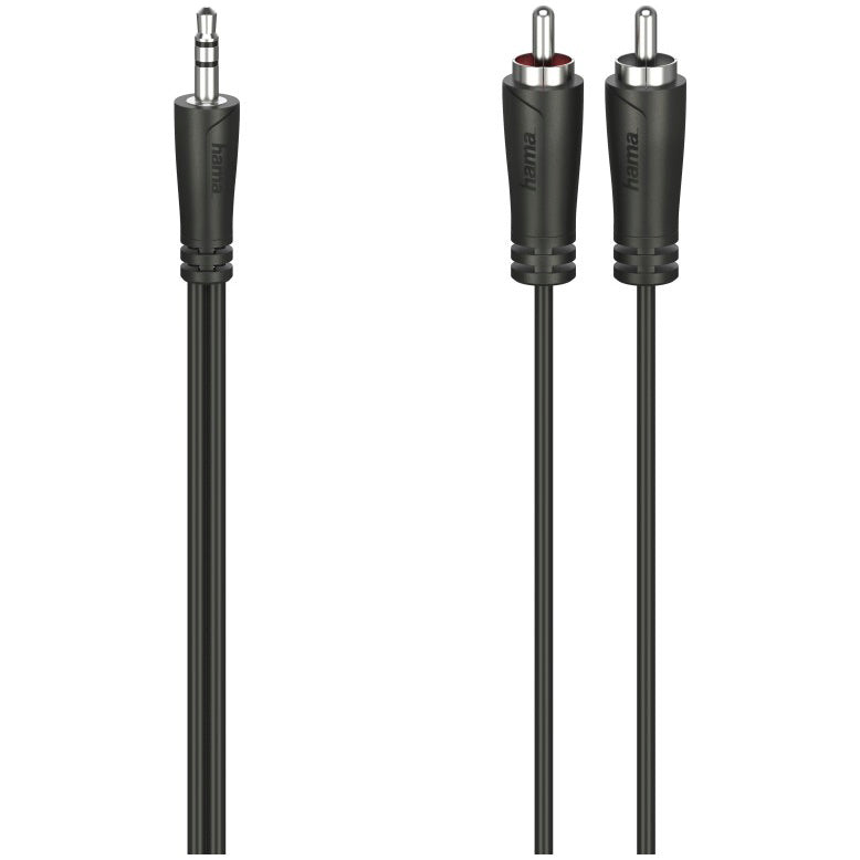 Cablu Audio Hama, jack 3.5 mm - 2 x RCA, stereo, 5 m