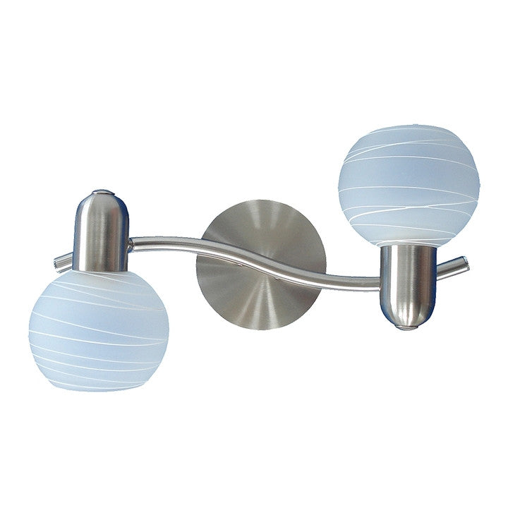 Plafoniera tip spot 2xE14 crom satinat Aurel Rabalux 6342