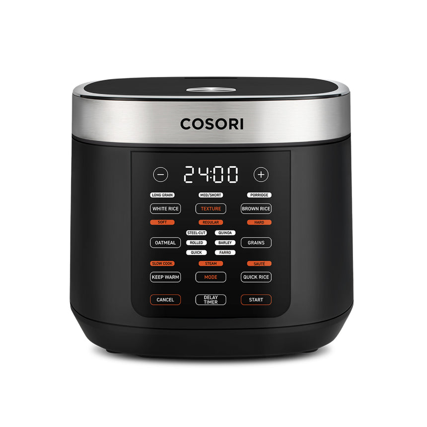 Multicooker cu gatire sub presiune, COSORI, 18 programe, 1000 W, 5 L, Slow Cooker, Start Delay, Pastrare cald 24h, 31.2 x 26.9 x 23.4 cm, negru