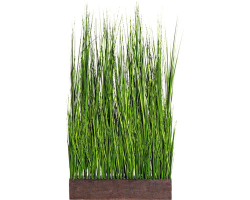 Planta Artificiala Iarba In Ghiveci Cu Separator H 125 Cm Verde