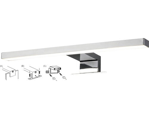 Lampa pentru oglinda cu LED integrat Gila 5W 400 lumeni, crom