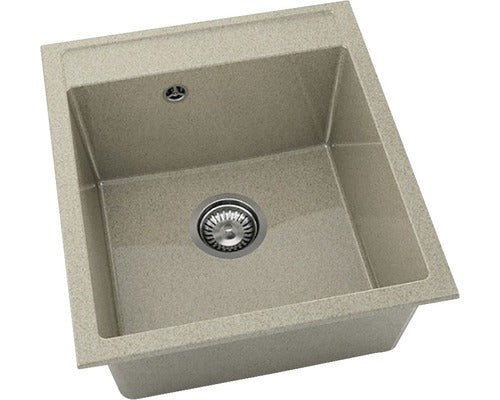 Chiuveta Bucatarie Cu O Cuva Fat Avangard 224 51x46 Cm, Fara Picurator, Granixit Sahara