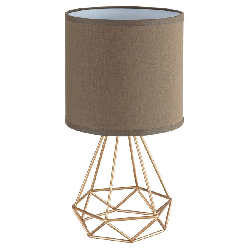 Veioza Kinga 3017, cu intrerupator, 1xE14, bej+aurie, IP20, Rabalux