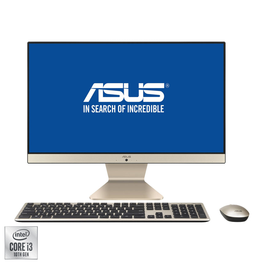 Sistem All-in-One ASUS V222FAK cu procesor Intel® Core™ i3-10110U pana la 4.10 GHz, Comet Lake, 21.5", Full HD, IPS, 4GB DDR4, 256GB SSD M.2 NVMe, Intel® UHD Graphics, Endless OS