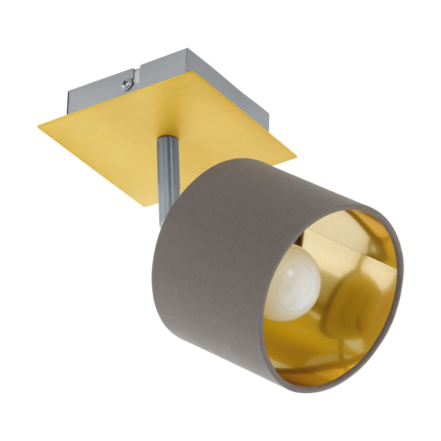 Eglo, 97536, Valbiano, Spot, E14, 1X7W, IP20, Cappuccino, Auriu