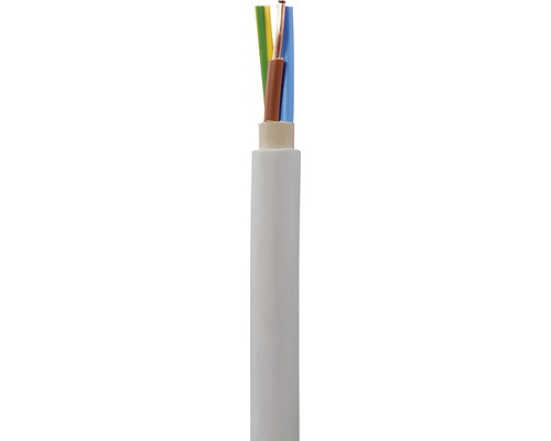 Cablu Nym-j 3x2, 5 Mm² Gri, Inel 10m, Manta Din Pvc Conform Din Vde 0281-1