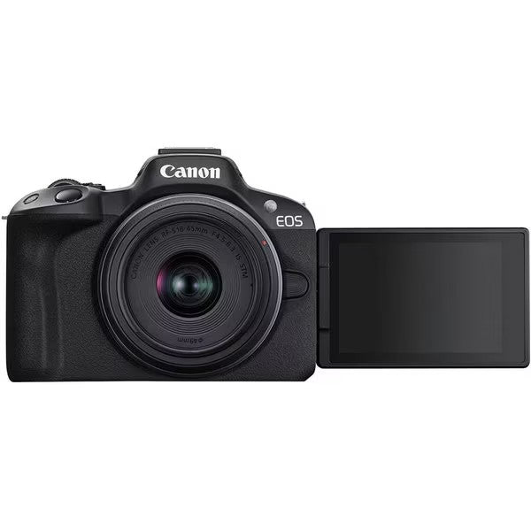 Aparat Foto Canon, EOS R50 MILC, obiectiv RF-S 18-45 mm IS STM, Negru