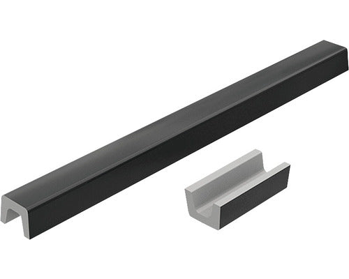 Prag Cabina Dus Drept din Marmura Compozita 90 cm Granit Negru