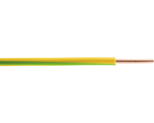 Cablu Electric Fy (H07v-u) 10 mm² Verde/galben, Inel 25 m